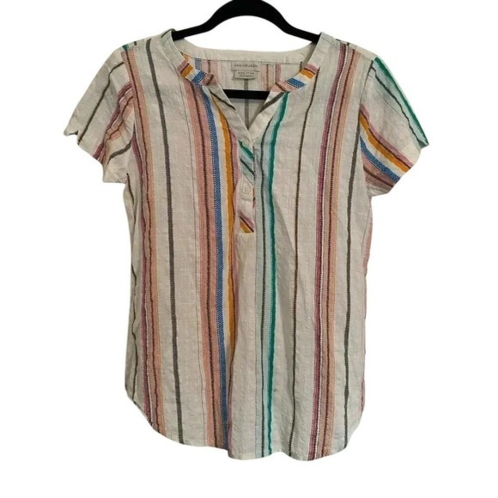 VAN HEUSEN Womens short sleeve blouse for women size XXS /‎ TTP petit Spring